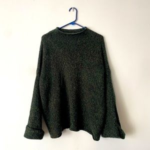 Dark Green ‘Line’ Sweater